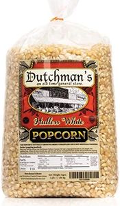 Dutchman's White Popcorn: Medium Popcorn Kernels for Popping in Microwave, Stovetop - Non GMO and Gluten Free Gourmet Popping Corn - 4 Pound Refill Bag