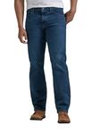 Wrangler Authentics Men's Classic 5-Pocket Relaxed Fit Flex Jean, Military Blue Flex, 46W x 30L