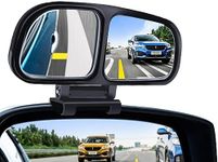 SARTE Plastic Glass Blind Spot Mirror with 360° Rear View Convex Parking Mirror, 3R Original Suitable for All Cars - Pack of 2