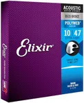 Elixir Strings, Acoustic Guitar Strings, 80/20 Bronze with POLYWEB Coating, Longest-Lasting Warm Tone with Comfortable Feel, 6 String Set, Extra Light 10-47