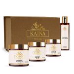 Kaina CHOCOLATE BODY POLISHING KIT | Instant Date Ready Glow | Dead Skin Cell Removal, Deep Moisturizing | Body Scrub, Body Gel, Body Lotion, Body Mask | Deep Skin Hydration Kit | Unisex