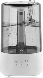 Ssanvi 3.5 L Humidifier For Room, Easy Top Fill Ultrasonic Cool Mist Air Humidifier For Cold And Cough, Essential Aroma Oil Diffuser for Baby Bedroom With Night Light (Grey Tank with White Base)