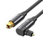 VENTION Optical Audio Cable 1m Right Angle Digital Optical Audio Cable Toslink Optical Cable for Soundbar to TV, Optical Lead Gold-Plated for Home Cinema, S/PDIF, PS4, Xbox, Stereo System