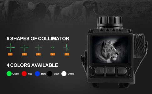 MS32 Digital Night Vision Rifle Scope with IR850 – Recording, Range Finder, Compact Hunting Monocular