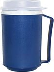 Rehabilitation Advantage Weighted Insulated Mug, Blue for Arthritis/Hand Tremors/Dexterity