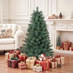 SHareconn 120CM Artificial Holiday Christmas Tree, Easy to Assemble, 220 Branch Tips for Home, Office, Malls, Hotels, Perfect Choice for Xmas Decoration, 4FT, Green