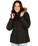 ELLIPSE Nylon Full Sleeve Solid Casual Fashionable And Stylish Winter Jacket For Women's (Color:- Black, Size:- 3XL)