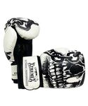 Xtremex Skull Boxing Gloves Premium PU Leather,Ideal for Boxing, MMA, and Heavy Bag Training for Men and Women (14oz)