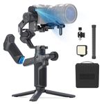 Feiyutech SCORP Mini 3 Pro [Combo] 3 Axis AI Tracking 4.0 All in One Gimbal Stabilizer,Detached Grip Handle with Wireless Control,2KG(4.4 lbs) Payload,3.0 Native Vertical Shooting,1/4" Expansion Port
