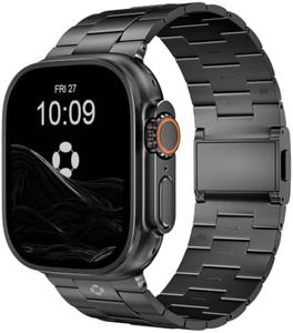 FiNESTONE Titanium Band Compatible with Apple Watch Ultra 2/1 49mm, Series 10 46mm