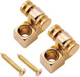 Musiclily Pro Steel Roller String Trees String Guides String Retainers for Strat/Tele Style Electric Guitar, Gold (Set of 2)