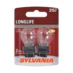 SYLVANIA 3157LL.BP2 Long Life Miniature Bulb, (Contains 2 Bulbs)