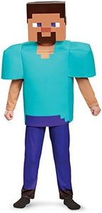 Disguise Steve Deluxe Minecraft Costume Medium (7-8) Multicolor