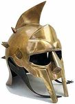 L M Handicrafts Medieval New Gladiator Armor Helmet Medieval Helmet of Maximums Decimus Meridius Armor Decor Troy Sugarloaf Gladiator Burgonet Barbuta German Crusader Spanish