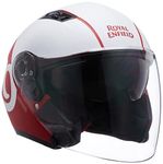 Royal Enfield ISI Certified Lightwing Open Face Riding Riding Helmet Ro Matt Red/Wht L-600Mm-High Impact Grade Thermoplastic & High Density Head EPS Liner for Superior Impact Protection & Durability