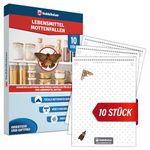 Veddelholzer 10 Food Moth Traps with Pheromone Effective Against Food Moths Monitoring of Moths Thanks to High-Performance Glue Trap Long-Term Protection 10 x 8 Weeks