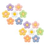 NEVEGE Flower Designer Shoe Charms for Girls Adults Teens Kids Kawaii Shoe Decoration Cute Charms with Buttons for Clog Sandals Birthday Party Gift,14PC