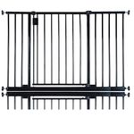 Bettacare Extra Wide Hallway Dog Gate, 109cm - 115cm, Black, Pressure Fit Pet Gate, Puppy Safety Barrier for Hallways and Wide Spaces, Easy Installation