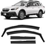 CLIM ART in-Channel Incredibly Durable Rain Guards for Subaru Outback 2020-2024, Original Window Deflectors, Vent Window Visors, Vent Deflector, 4 pcs. - 620283