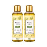 IMBUE Niraama Ayurvedic Body Massage Oil for Women and Men | Relaxing Body Oil Dry Skin with Natural Herbs | Bath Oil for Winter | All Skin Types - 100ml (Pack 2)