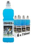 Oshee Isotonic Zero Multifruit Flavour Drink 750ml (Pack of 6) - Addition of vitamins and L-carnitine – Sugar Free – Hydration – Vitamin Drinks - Multipack