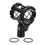 Familymall Microphone Shock Mount Mic Anti-Vibration Holder Spider for Large Diaphragm Condenser Microphones Membrane