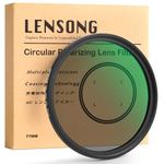 LENSONG 77mm Circular Polarizing (CPL) MRC Filter–32 Layers Nanotech Coating Compatible with Sony, Nikon, Canon, Sigma Mirrorless & DSLR Lenses–Reduces Glare,Enhances Contrast, Multi-Coating