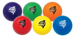 Great Lakes Sports Shark Skin Foam Dodgeball (Set of 6) with Updated Graphics