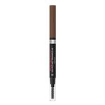 L'Oreal Paris Eyebrow Liner, Brow Filling Triangular Pencil, Natural Matte Finish, With Spoolie Brush, Up to 24H Wear, Infallible 24H, 5.23 Light Brunette