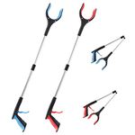 OITUGG Litter Pickers set of 2 pcs - 83cm Grabber Stick - Litter Picker for Adults, Helping Hand Grabber with Magnetic Tip and 90° Rotatable Head, Long Reach Rubbish Grabbers for Aisabled, 32.6 inch