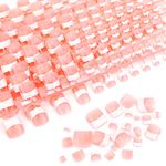 Mwoot 240Pcs Natural Fake Toenail Tips Set Nail Art Toe Decoration Full Cover Pink White French False Toe Nail Tips for DIY Salon Foot Manicure Sticker Tools