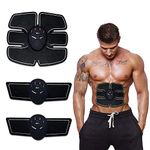 Zawovsy Smart ABS Stimulator Abdominal Muscle Trainer – EMS Ab Exerciser Fitness Toner Pad, USB Rechargeable Body Slimming Massager for Home Gym Workout, Unisex