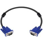 Pasow VGA to VGA Monitor Cable HD15 Male to Male for TV Computer Projector (1.5 Feet)