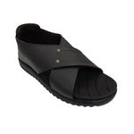 HEALTH FIT Men's Diabetic & Orthopedic Sandal/Doctor Sandal & Foortwear with Extra Soft MCR - PU Pad Comfortable 115BK-11 UK