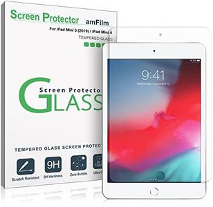 amFilm Glass Screen Protector for iPad Mini 5 (2019) and iPad Mini 4, Tempered Glass