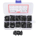 JIZZU 450Pcs Computer Screw Set, PC Screws Laptop Notebook Computer Replacement Screws Kit, Small Screws for Universal Notebook Computer Motherboard PC Case Fan CD-ROM Hard Disk Screws