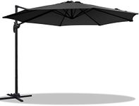 Instahut Outdoor Umbrella 3m Black 