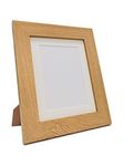 FRAMES BY POST Metro Oak Photo Picture Poster Frame with Ivory Mount Plastic Glass 8" x 8" For Pic Size 5" x 5"