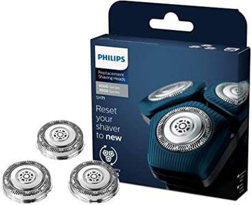 PHILIPS Replacement Electric Shaver Heads Compatible with Series 7000 and Angular-Shaped Series 5000, SteelPrecision Blades, 3-Pack, SH71/51