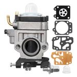 Hoypeyfiy 15mm Carburetor 43CC 52CC Petrol Gas with Repair Kits Multi Tool Brush Cutter Grass Trimmer Carb Parts Fit for MP15 CG430 CG520 BC430 BC520