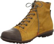 THINK! Men's Kong Leather Lined Sustainable Ankle Boots, 6000 Daffodil Combi, 7.5 US