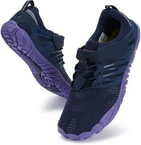 WHITIN Women's Minimalist Barefoot Trail Running Shoes | Wide Toe Box Size 9-9.5 Dark Blue 40