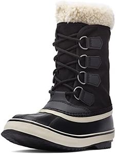 SOREL - Women's Winter Carnival Waterproof Boot for Winter, Black, Stone, 7.5 US