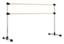 Vita Vibe BD72-W Traditional Wood Portable Double Ballet Barre/Freestanding Stretch/Dance Bar, 6-Feet