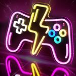 Pink LED Game Neon Sign Light for Gamer Room Decor USB Powered with Switch Gaming Accessories Acrylic Gamepad Neon Sign for Video Game Room Teen Girls Bedroom Wall Decor Gift Ideas for Gamer