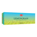 HEM Lemongrass Incense Sticks - Pack of 6 (20 Sticks Each) Scented Sticks for Relaxing & Meditation