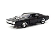 Jada Fast & Furious 1970 Dodge Charger With Engine Blower Hard Top 1/32 Scale Diecast Model Car Blac, black