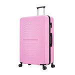 FLYMAX XL 32" Extra Large 4 Wheel Suitcases Spinner Lightweight Luggage ABS Travel Cases Pink