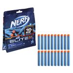 Nerf Elite 2.0 20-Dart Refill Pack, 20 Official Foam Darts for Elite 2.0 Blasters, Compatible with All Elite Blasters, Multicolor