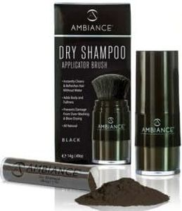 Ambiance Dry Shampoo (Black) Combo Pack–Refreshes, Conceals Roots & Volumizes. Absorbs Oil to Clean Hair, Boosting Body & Shine. Covers Roots Between Colorings. Adds Fullness for Hair Types.
